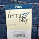 Terra & Sky  Women's Plus Size High Rise Cropped Bootcut Jeans Size 18W Photo 7