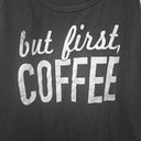 Fifth Sun  Black But First Coffee Racerback Casual Women's Tank Top Size Medium Photo 6