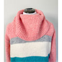 Lou & grey  Wool and Alpaca Plush Striped Turtleneck Sweater Photo 6