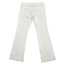 Banana Republic Factory Jeans Women 10/30" White Wide-Leg Flare Mid-Rise Stretch Photo 2