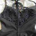 Trixxi Black Lace Zip Up Dress Photo 3