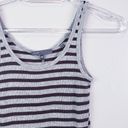 Vince  Striped Ribbed Heathered Tank Top Photo 3