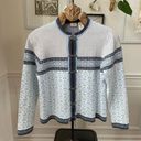 L.L.Bean Vintage  Scandinavian Ski Cardigan Sweater Blue S Photo 0