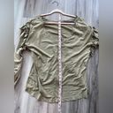 Pilcro  M Green Long Sleeve Ruffle Blouse Photo 7