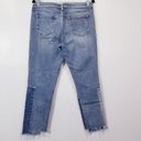 Silver Jeans  Loose Boyfriend Crop Distressed Patchwork Photo 3