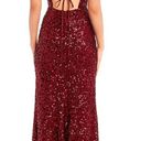 Dillard's  Red Sequin Maxi Dress Photo 1