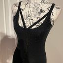 BCBGMAXAZRIA Silk Sequins Cutouts Strappy Crisscross sexy Vintage Y2k knit Embellished fit bodice cami crop Rave Punk Rock moto club festival night out Photo 1