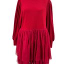 Krass&co Ivy City . Short Cosette Dress in Red Tulle Plus Size 2X Photo 1