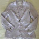 Mango ✨NEW✨  Blazer suit 100% linen Light Pastel Lilac Size 2 Photo 4