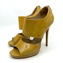 Jimmy Choo  Yellow Patent Leather Heeled Sandals Women's 8 US Photo 0