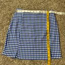 love on a hanger  Gingham Mini Skirt in Blue White Size 1 Photo 4