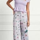 Hill House  The Skylar 100% Linen Pants in Sea Creatures Size M NWT Photo 0