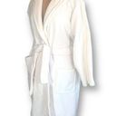 Pottery Barn  Robe White Ultra Plush Spa Style Terrycloth Embroidered Detail Photo 1