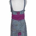 Patagonia  Crossover Dress Womens  Grey Floral Plum Floral  Size large Photo 3