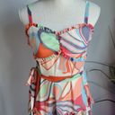 Alexis , New, Colorful Floral Tiered Ruffle Tie Sleeveless Maxi Dress, Small Photo 4