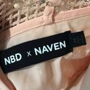 NBD  x Naven Nicole Dress In Peach Blush Sequins Photo 7