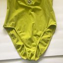 Newport News Y2K vintage  bejeweled v-neck one piece swimsuit, size 12 tall Photo 3