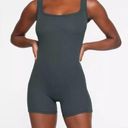 SKIMS  Spruce Cotton Rib Mid-thigh Bodysuit Size L Photo 0