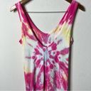 Young Fabulous and Broke  Tulla Column Dress in Pink Anemone Wash Tie Dye Womens M Photo 7