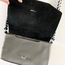 Rag and Bone  Enfield Snake Flap Crossbody Bag Mini Leather Gray Black Python Photo 6