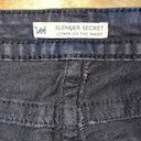 Lee  Womens Embroidered Slender Secret Low Waist Slim Skinny Jeans Black Size 27 Photo 5