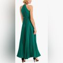 Calvin Klein  Womens Green Woven Halter-mock-neck Sleeveless Maxi Formal Dress 4 Photo 4