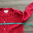 Daisy Springfield Reconsider Red Knit Sweater  Embroidered Crew Neck Size Medium Photo 5