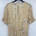 Faithfull the Brand  Le Moulin Floral Print Mini Dress Fit & Flare Beige Womens L Photo 4