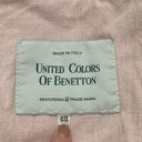 United Colors Of Benetton Vintage  Red Zip Up Bomber Jacket - Size 48 Photo 2