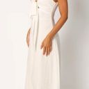 Petal and Pup  Archer White Tie Front Midi Dress S Photo 3