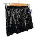 Abound New Nordstrom  Crushed Velvet Velour Mini Retro 90s Y2K Skirt Black S Photo 4