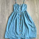 Davi & Dani  Blue Chambray Jeans Button Up Dress Size S Photo 0