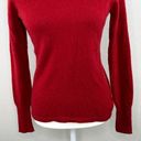 White + Warren Essential Cashmere Red Long Sleeve Turtleneck Sweater Small/Large Photo 8