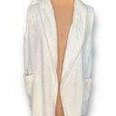 Croft & Barrow  Vest Cream Faux Fur Textured Open Front Fuzzy Cozy Warm Petite XL Photo 0