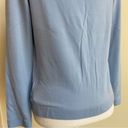 Brooks Brothers  Women Size M Lightweight Blue Merino Wool Crew Neck Sweater Photo 8