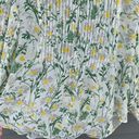 Veronica Beard size 6 Walker Pintucked 100% Silk Sheer Floral Blouse Photo 4