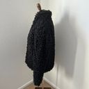 Chelsea 28 Womens Open Front Faux Curly Lamb‎ Faux Fur Jacket Black Teddy Medium Photo 3