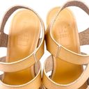 J.Crew  The Chloe Clog Platform Strappy Sandal in Saddle Tan Faux Leather Size 7 Photo 10