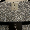 Paper Crane  Blue Floral Blouse, Small, NWT Photo 3