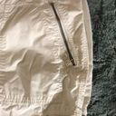 Michael Kors Micheal kors pure white zip cargo roll up capris size 8​ Photo 2