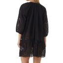 Melissa  Odabash Ashley black Coverup Eyelet Kaftan, Size L Photo 4