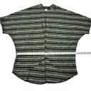 Say Anything  Green Stripe Cardigan Open Front Top Medium Photo 7