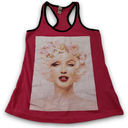 Marilyn Monroe  Top Size Large By A.M.S Graphic Tee Graphic Print Tank Top Pink Heather Pink  Photo 0