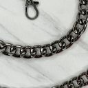 Chunky Dark Silver Tone Chain Link Purse Handbag Bag Replacement Strap Photo 10