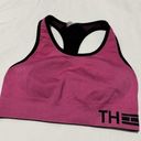 Tommy Hilfiger  Reversible Sports Bra Sz Extra Small XS Pink / Black Photo 0