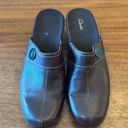 Clarks 671- Brown Leather Clogs Photo 2