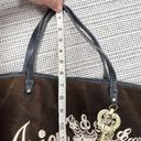 Juicy Couture  velour brown and cream tote large bag Y2K authentic 2002 Photo 1