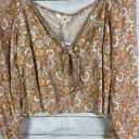 Daisy  And Delilah Floral Tie Front Top Size XXL Photo 1