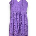 Donna Morgan Anthropologie  Renata Purple Lace Dress Sleeveless, Lined, Size US 8 Photo 2