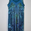 Apt. 9 Casual blue paisley design stretchy sleeveless beach/sundress by  sz small Photo 0